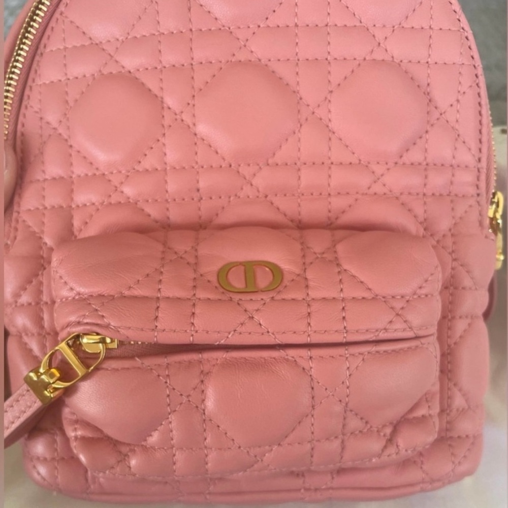 Christian Dior Dioramour Cannage Quilt Lambskin Mini Backpack - Picture 9 of 16